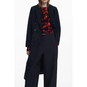 Desigual Black Polyester Women Coat