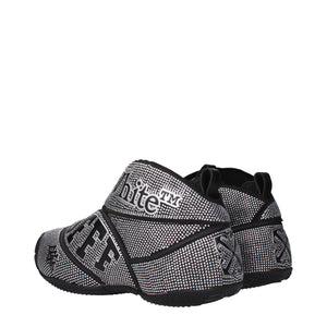 Off-White Black Cotton Sneakers