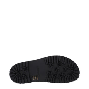 Off-White Green Fabric Flat Sandals