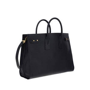 Saint Laurent Black Calf Leather Bos Taurus Handbag