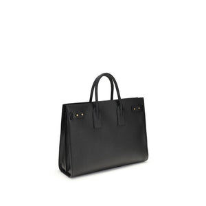 Saint Laurent Black Calf Leather Bos Taurus Handbag