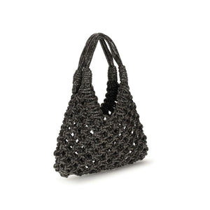 HIBOURAMA Gray Resin Handbag