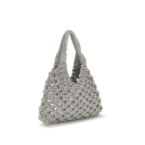 HIBOURAMA Gray Resin Handbag