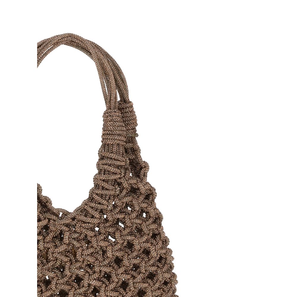 HIBOURAMA Brown Resin Handbag