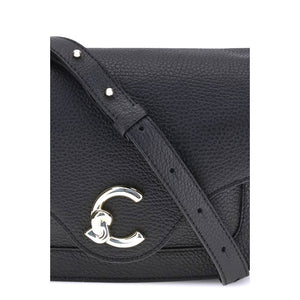 Coccinelle Black Calf Leather Bos Taurus Shoulder Bag