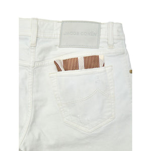 Jacob Cohen White Cotton Skinny Jeans