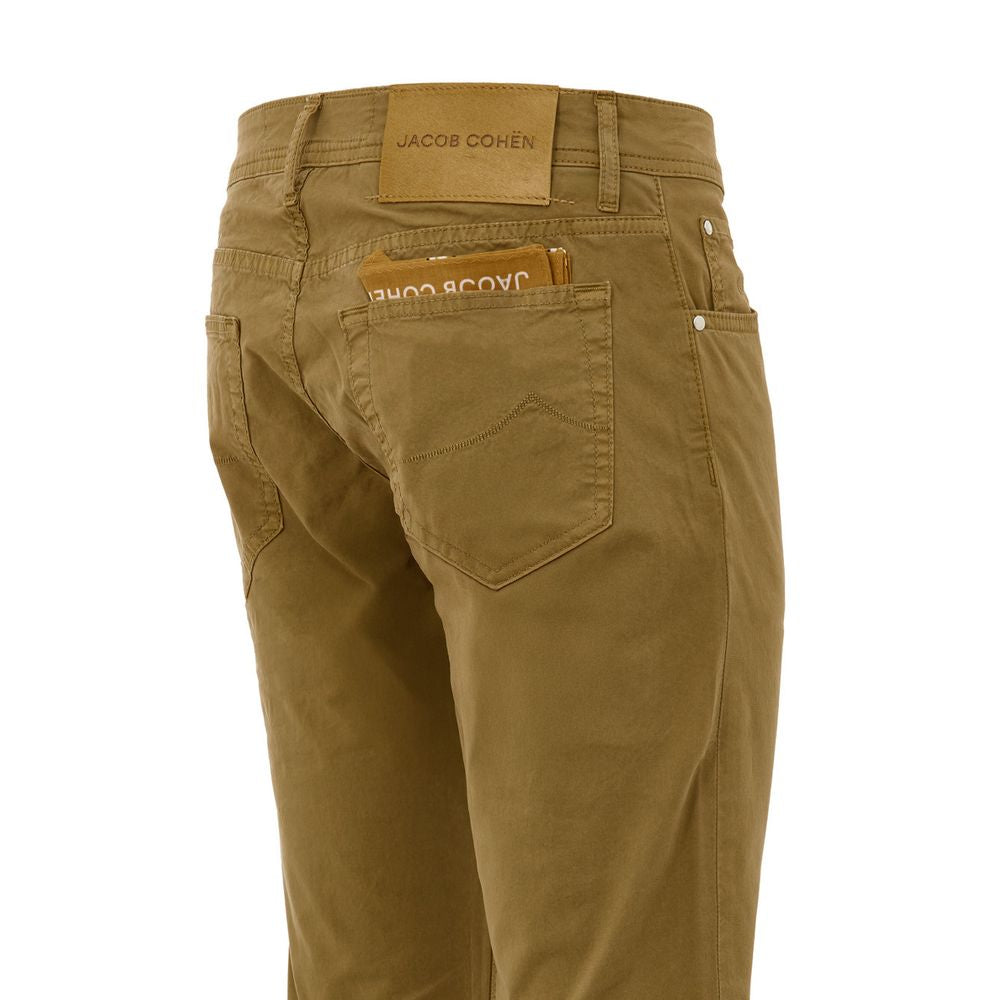 Jacob Cohen Yellow Cotton Skinny Pants