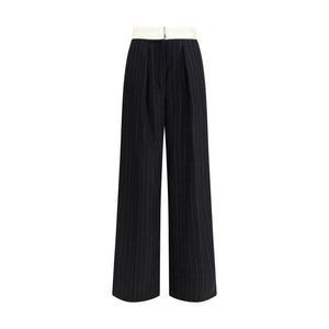 Forte_Forte Black Wool Dress Pants
