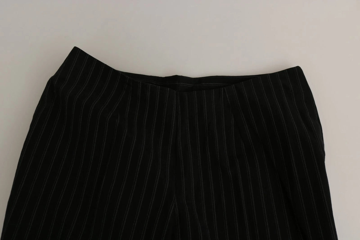 BENCIVENGA Black High Waist Straight Dress Trouser Pants