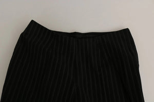 BENCIVENGA Black High Waist Straight Dress Trouser Pants