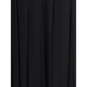 Chloé Black Silk Long Skirt