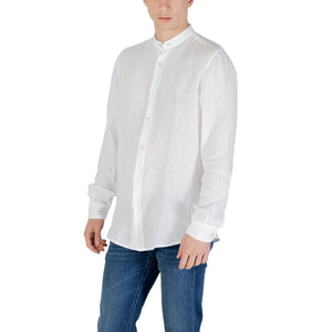 Hugo Boss White Linen Dress Shirt
