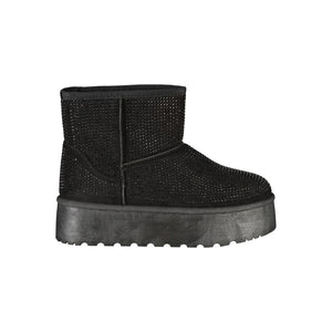 Laura Biagiotti Black Polyester Women Boot