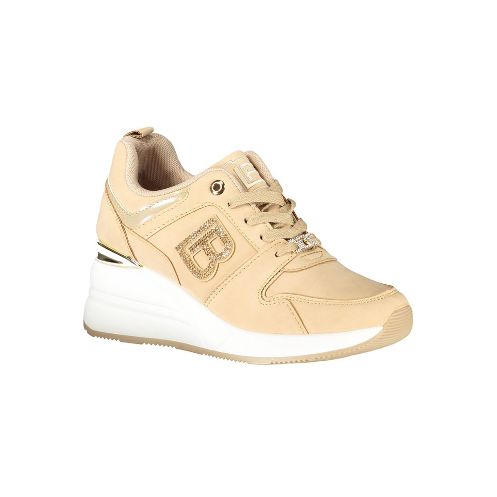 Laura Biagiotti Beige Polyester Women Sneaker