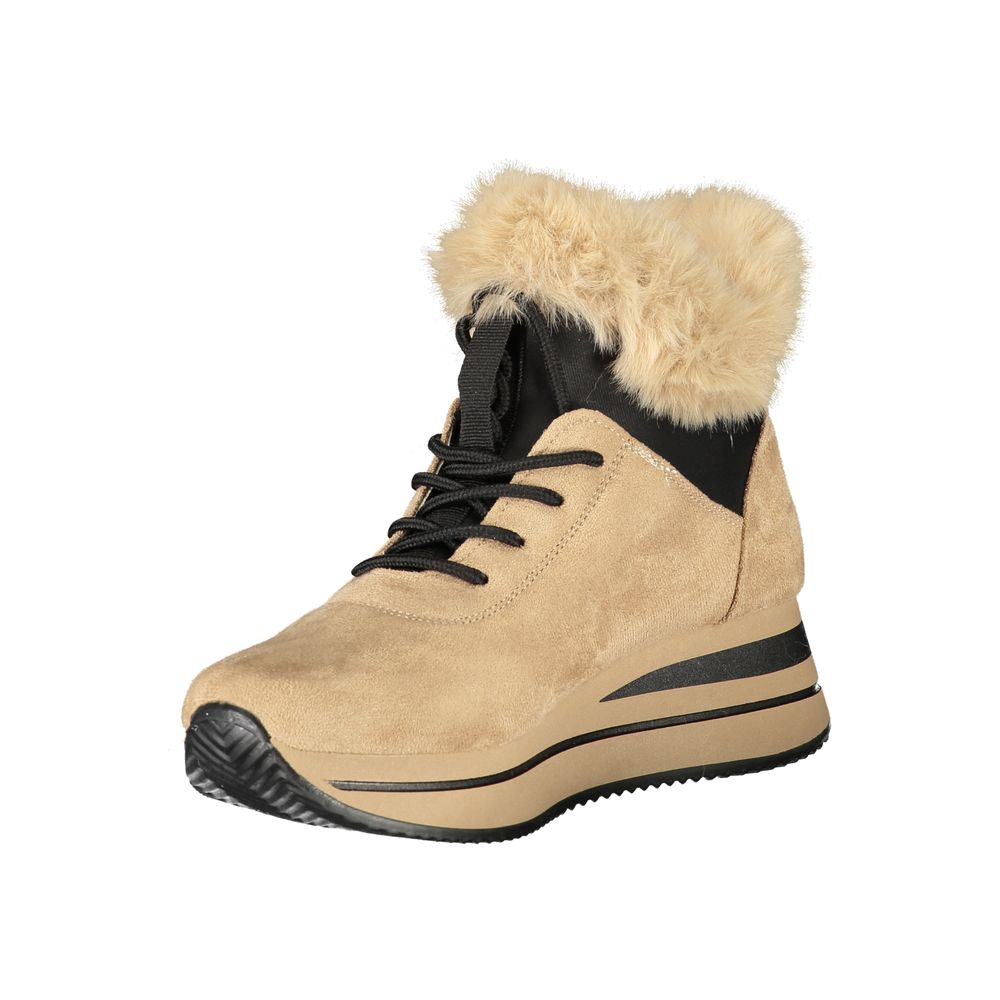 Laura Biagiotti Beige Polyester Women Sneaker