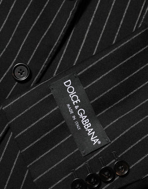 Dolce & Gabbana Black Stripes 2 Buttons Suit Jacket Blazer