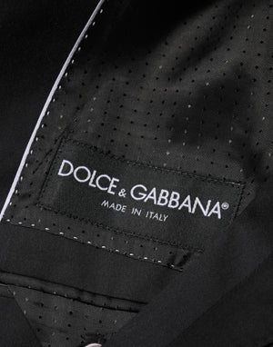 Dolce & Gabbana Black Cotton 2 Buttons Suit Jacket Blazer