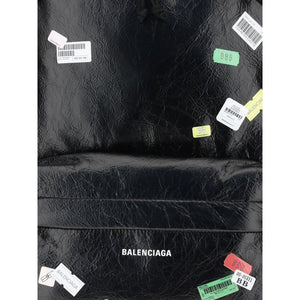 Balenciaga Black Lamb Ovis Aries Aries Backpack