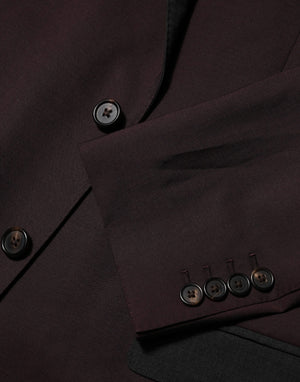 Dolce & Gabbana Maroon Wool 2 Buttons Suit Jacket Blazer