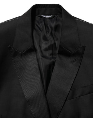 Dolce & Gabbana Black MARTINI Double-Breasted Suit Blazer