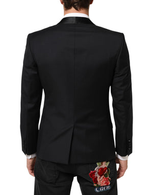 Dolce & Gabbana Black GOLD 1 Button Suit Jacket Men Blazer