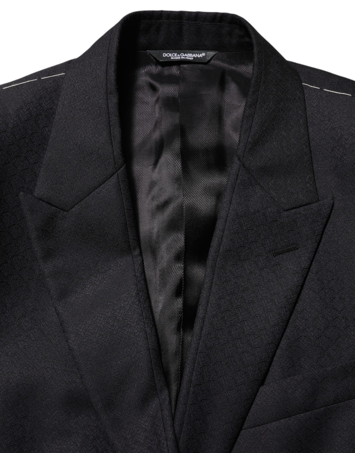 Dolce & Gabbana Black Wool 2 Buttons Suit Jacket Men Blazer