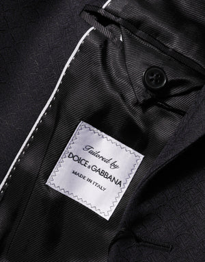 Dolce & Gabbana Black Wool 2 Buttons Suit Jacket Men Blazer