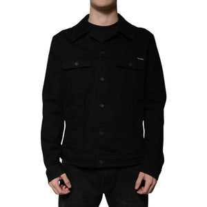 Dolce & Gabbana Black Cotton Denim Jacket