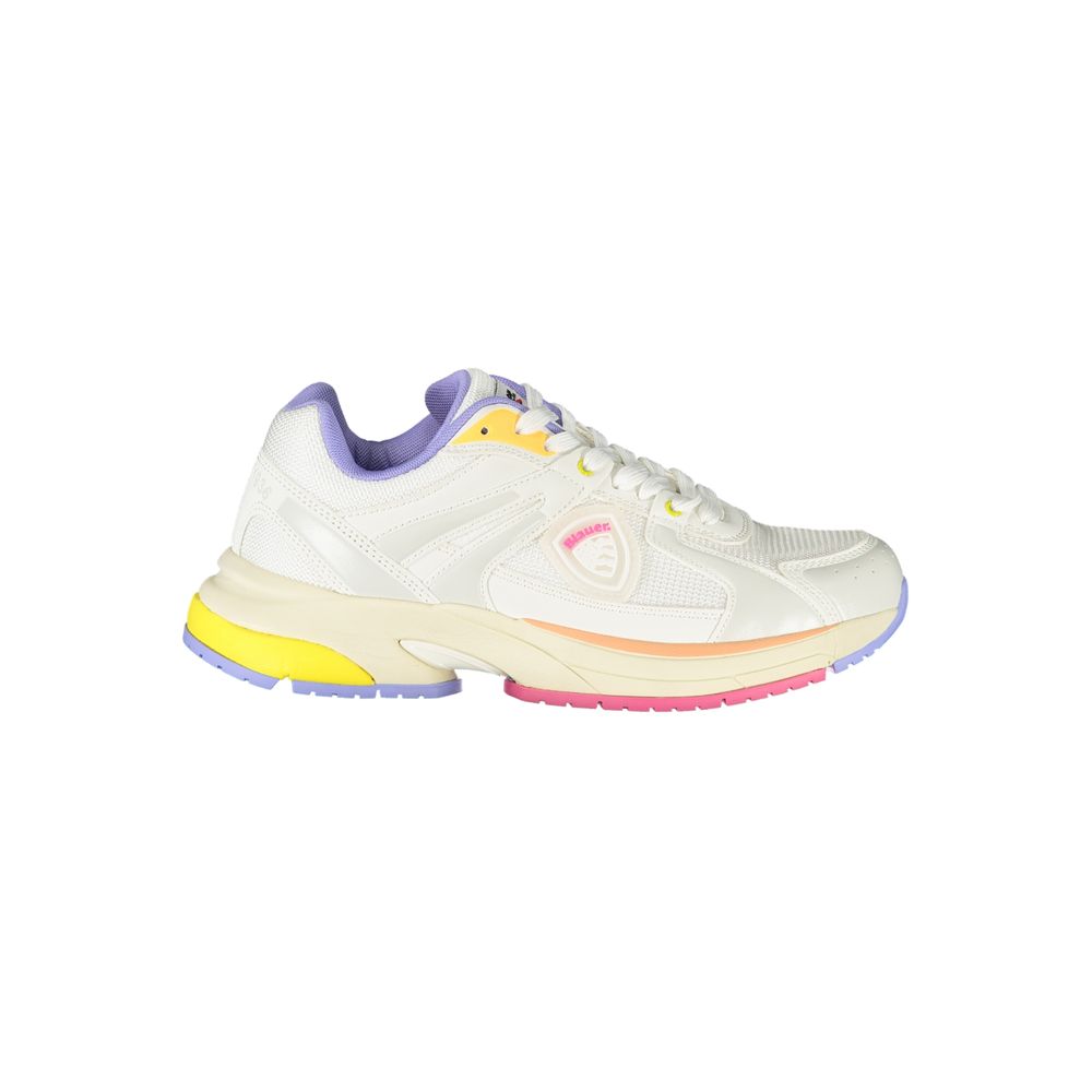 Blauer White Polyurethane Women Sneaker