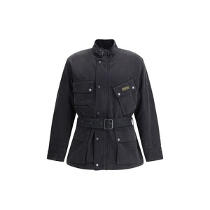 Barbour International Black Cotton Coat