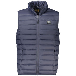 Cavalli Class Blue Polyester Men Jacket