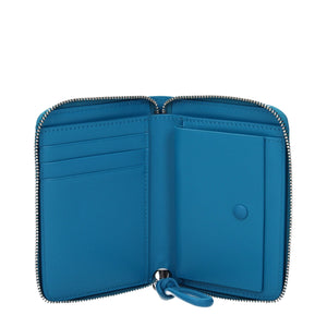 Jil Sander Blue Leather Wallet