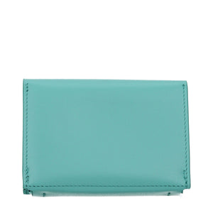 Jil Sander Green Leather Cardholder