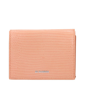 Jil Sander Pink Leather Wallet