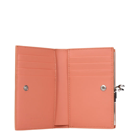 Jil Sander Pink Leather Wallet