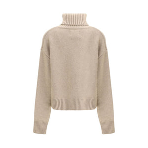 Extreme Cashmere Beige Cashmere Turtleneck