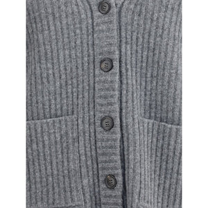 Gucci Gray Wool Cardigan