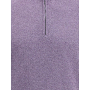 Brunello Cucinelli Purple Cashmere Cashmere Sweater