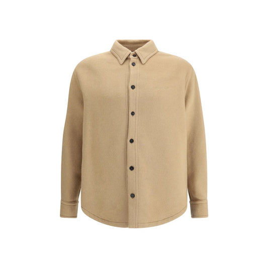 Off-White Beige Cashmere Dress Shirt