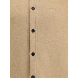 Off-White Beige Cashmere Dress Shirt