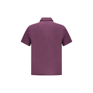 Brunello Cucinelli Purple Cotton Polo Shirt