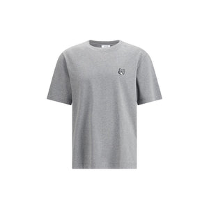 Maison Kitsuné Gray Cotton T-Shirt