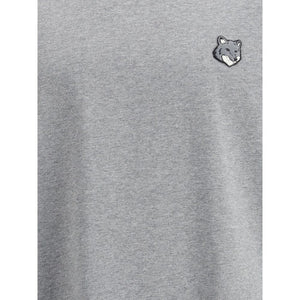 Maison Kitsuné Gray Cotton T-Shirt