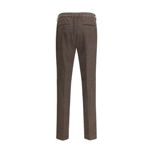 Cruna Brown Cotton Casual Pants