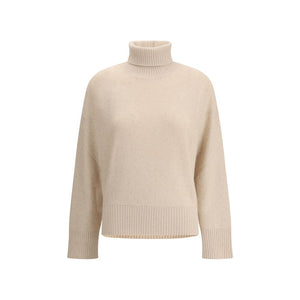 Fabiana Filippi Beige Wool Turtleneck