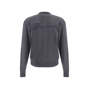 Jacquemus Gray Merino Wool Cardigan