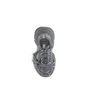 Balenciaga Gray Polyurethane Chunky Sneakers