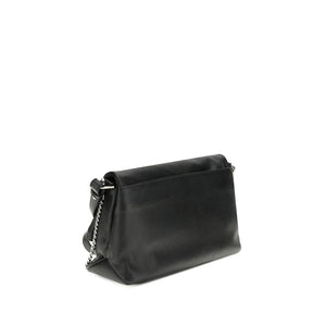 Zadig & Voltaire Black Calf Leather Bos Taurus Shoulder Bag