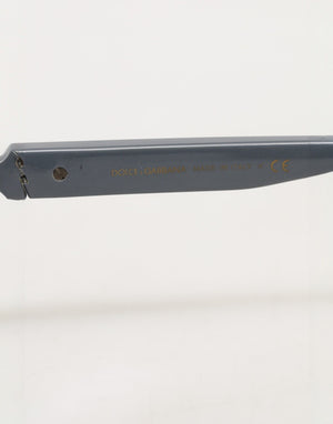 Dolce & Gabbana Blue Acetate Aviator Shades Eyewear Sunglasses