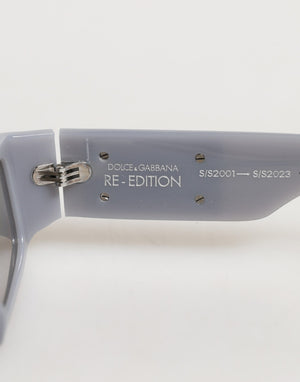 Dolce & Gabbana Light Gray Re-Edition Shades Eyewear Sunglasses